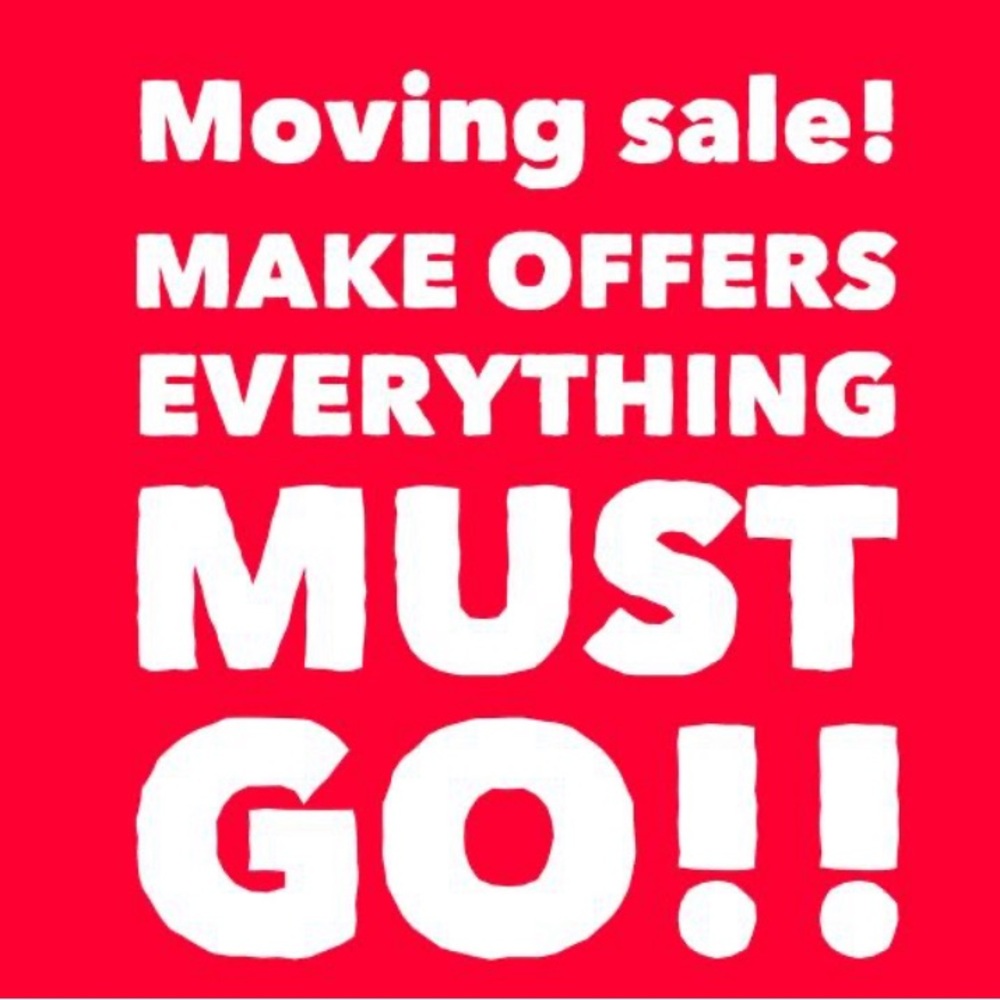 Moving sale!